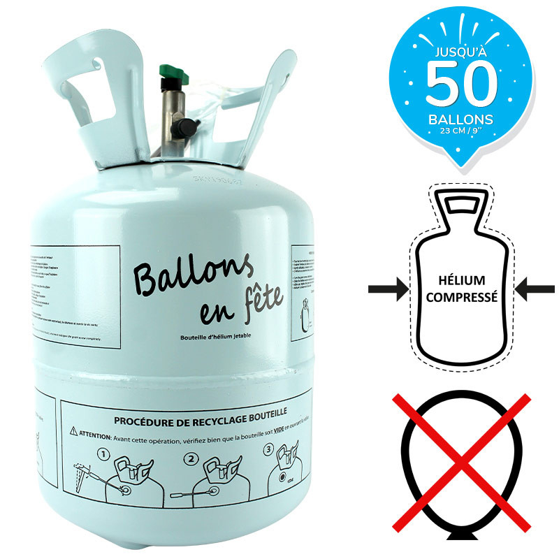 Bonbonne hélium : gonfler vos ballons pour votre fête !